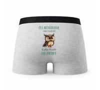 Planetee Caleçon Cet Archeologue Le Plus Chouette - Humour Boxer Gris Idée Cadeau - Taille S