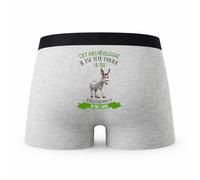 Planetee Caleçon Cet Archeologue Têtu comme Un Âne - Humour Boxer Gris Idée Cadeau - Taille S