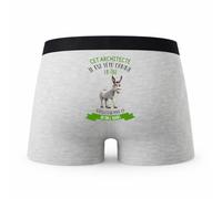 Planetee Caleçon Cet Architecte Têtu comme Un Âne - Humour Boxer Gris Idée Cadeau - Taille XXL