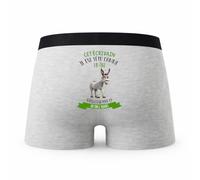 Planetee Caleçon Cet Ecrivain Têtu comme Un Âne - Humour Boxer Gris Idée Cadeau - Taille XXL