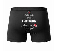 Planetee Caleçon Chirurgien d'amour Taille S - Dos - Humour Boxer Coton Motif Métier Idée Cadeau Anniversaire Noël Homme