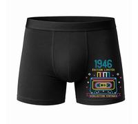 Planetee Caleçon Edition limité 1946 Taille XL - Face - Humour Boxer Coton Motif Métier Idée Cadeau Anniversaire Noël Homme