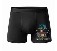 Planetee Caleçon Edition limité 1976 Taille L - Face - Humour Boxer Coton Motif Métier Idée Cadeau Anniversaire Noël Homme