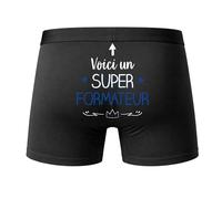 Planetee Caleçon Formateur Super Taille XL - Dos - Humour Boxer Coton Motif Métier Idée Cadeau Anniversaire Noël Homme
