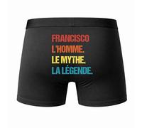 Planetee Caleçon Francisco Mythe Légende Vintage Taille XL - Dos - Humour Boxer Coton Motif Métier Idée Cadeau Anniversaire Noël Homme