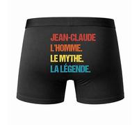 Planetee Caleçon Jean-Claude Mythe Légende Vintage Taille XL - Dos - Humour Boxer Coton Motif Métier Idée Cadeau Anniversaire Noël Homme