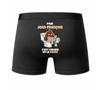 Planetee Caleçon Jean-françois pour Jean-françois Heure de la Pause - Humour Boxer Coton Idée Cadeau M