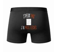 Planetee Caleçon J'peux Pas J'Ai Mots Fléchés - Humour Boxer Coton Idée Cadeau L