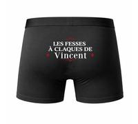Planetee Caleçon Les Fesses a Claque de Vincent Taille L - Dos - Humour Boxer Coton Motif Métier Idée Cadeau Anniversaire Noël Homme