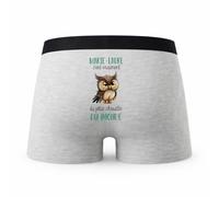 Planetee Caleçon Marie-Laure la Plus Chouette - Humour Boxer Gris Idée Cadeau - Taille XL