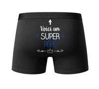 Planetee Caleçon Pépé Super Taille S - Dos - Humour Boxer Coton Motif Métier Idée Cadeau Anniversaire Noël Homme
