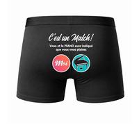 Planetee Caleçon Piano C'est Un Match Taille L - Dos - Humour Boxer Coton Motif Métier Idée Cadeau Anniversaire Noël Homme