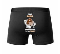 Planetee Caleçon Regis pour Regis Heure de la Pause - Humour Boxer Coton Idée Cadeau S