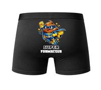 Planetee Caleçon Super Formateur Taille S - Dos - Humour Boxer Coton Motif Métier Idée Cadeau Anniversaire Noël Homme