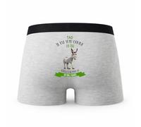 Planetee Caleçon Tao Têtu comme Un Âne - Humour Boxer Gris Idée Cadeau - Taille XXL