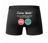 Planetee Caleçon THÉÂTRE C'est Un Match Taille L - Dos - Humour Boxer Coton Motif Métier Idée Cadeau Anniversaire Noël Homme