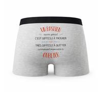 Planetee Caleçon Un Bastien Aussi Génial - Humour Boxer Gris Idée Cadeau - Taille S
