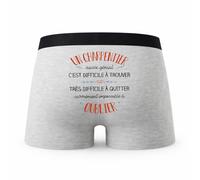 Planetee Caleçon Un Charpentier Aussi Génial - Humour Boxer Gris Idée Cadeau - Taille XL