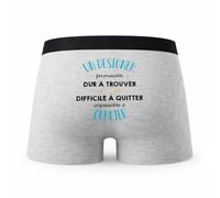 Planetee Caleçon Un Designer Formidable - Humour Boxer Gris Idée Cadeau - Taille S