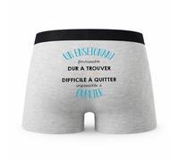 Planetee Caleçon Un Enseignant Formidable - Humour Boxer Gris Idée Cadeau - Taille S