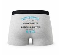 Planetee Caleçon Un Ergotherapeute Formidable - Humour Boxer Gris Idée Cadeau - Taille XXL