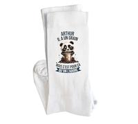Planetee Chaussettes Arthur Panda Grain Taille 41-45 | Cadeau Original Homme Anniversaire Noël Humour