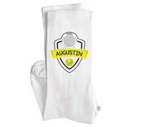 Planetee Chaussettes Augustin Joueur de padel Taille 41-45- Idée Cadeau Originale Homme, Cadeau Fête des Pères, Noël ou Anniversaire