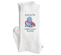 Planetee Chaussettes Augustin Meilleur joueur de padel Taille 36-40- Idée Cadeau Originale Homme, Cadeau Fête des Pères, Noël ou Anniversaire
