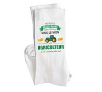 Planetee Chaussettes Beau-Papa agriculteur Taille 41-45 | Cadeau Original pour Hommes Anniversaire Noël Humour