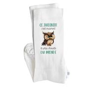 Planetee Chaussettes Ce jardinier le plus chouette Taille 37-40 | Cadeau Fantaisie Original Drôle Anniversaire Noël Humour