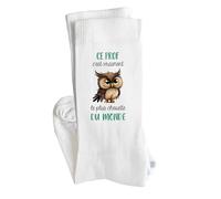 Planetee Chaussettes Ce prof le plus chouette Taille 41-45 | Cadeau Fantaisie Original Drôle Anniversaire Noël Humour