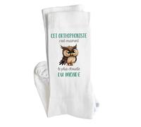 Planetee Chaussettes Cet orthophoniste le plus chouette Taille 37-40 | Cadeau Fantaisie Original Drôle Anniversaire Noël Humour