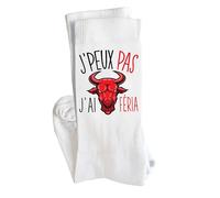 Planetee Chaussettes Feria J_Peux Pas Taille 41-45 | Cadeau Fantaisie Original Drôle Anniversaire Noël Humour