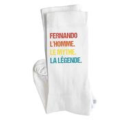 Planetee Chaussettes Fernando Mythe Légende Vintage Taille 41-45 | Cadeau Original Homme Anniversaire Noël Humour