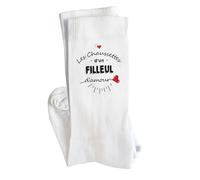Planetee Chaussettes Filleul d'Amour Taille 41-45 | Cadeau Original pour Hommes Anniversaire Noël Humour