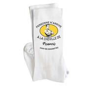 Planetee Chaussettes Francis Personne n'arrive à la cheville Taille 41-45 | Cadeau Original pour Hommes Anniversaire Noël Humour