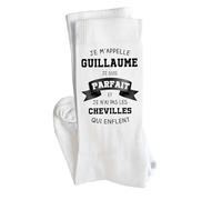 Planetee Chaussettes Guillaume Parfait Taille 41-45 | Cadeau Original pour Hommes Anniversaire Noël Humour