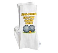 Planetee Chaussettes Jean-Pierre en a une sacrée paire Taille 41-45 | Cadeau Original pour Hommes Fantaisie Insolites Anniversaire Beauf Noël Humour