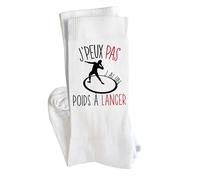 Planetee Chaussettes Lancer Du Poids Taille 41-45 | Cadeau Fantaisie Original Drôle Anniversaire Noël Humour