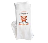 Planetee Chaussettes Le médecin caractère de cochon Taille 41-45 | Cadeau Fantaisie Original Drôle Anniversaire Noël Humour