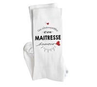 Planetee Chaussettes Maitresse d'amour Taille 36-40 - Femme Drôles et Insolites - Cadeau Original et Humour - Anniversaire, Noël, Fête des Mères