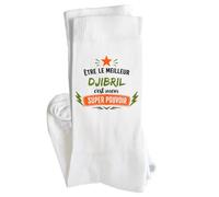 Planetee Chaussettes Meilleur Djibril Super pouvoir Taille 41-45 Cadeau Humour Noël