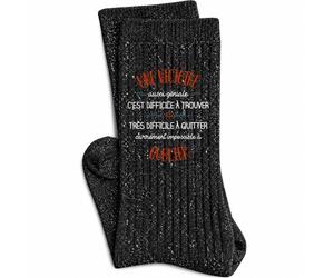 Planetee Chaussettes Pailletées Noires Une Victoire aussi géniale, c'est difficile à trouver, très difficile à quitter, carrément impossible à oublier