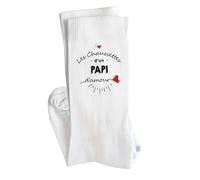 Planetee Chaussettes Papi Taille 41-45 | Cadeau Original pour Hommes Anniversaire Noël Humour