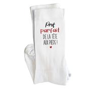 Planetee Chaussettes Prof Parfait de la Tête aux Pieds Taille 41-45 | Cadeau Original pour Hommes Fin d'années Retraite Anniversaire Noël Humour