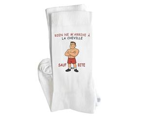 Planetee Chaussettes Sauf Ma Bite Humoristiques Homme Taille 41-45 - Cadeau Original et Drôle pour Collègue, Famille ou Ami - Idée Cadeau Insolite Anniversaire, Noël, Secret Santa
