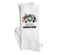 Planetee Chaussettes Super DIRECTEUR Taille 41-45 | Cadeau Original pour Hommes Anniversaire Noël Humour