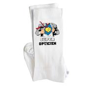 Planetee Chaussettes Super OPTICIEN Taille 41-45 | Cadeau Original pour Hommes Anniversaire Noël Humour