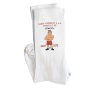 Planetee Chaussettes Témoin Rien n'arrive à la cheville sauf... Taille 41-45 | Cadeau Original pour Hommes Fantaisie Insolites Anniversaire Beauf Noël Humour
