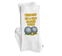 Planetee Chaussettes Thibault en a une sacrée paire Taille 41-45 | Cadeau Original pour Hommes Fantaisie Insolites Anniversaire Beauf Noël Humour